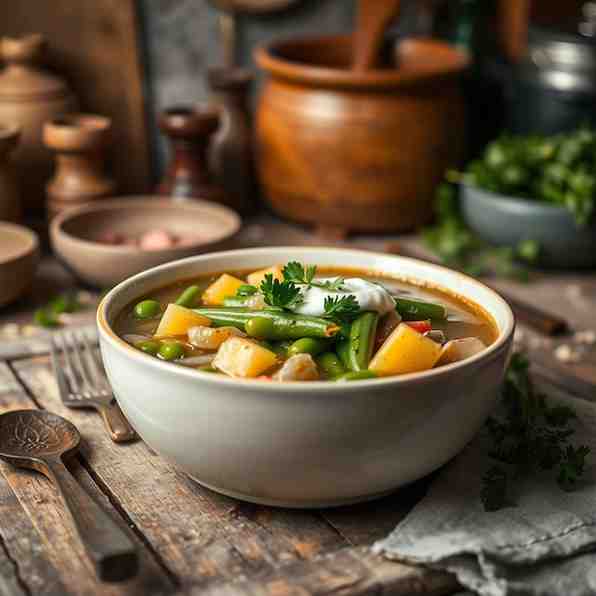 Bouneschlupp - Hearty Green Bean Soup Recipe